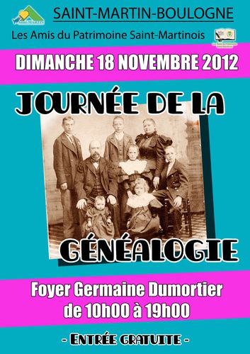 Affiche Journée de la Généalogie