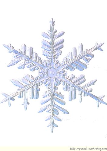 Papier à lettre flocon de neige