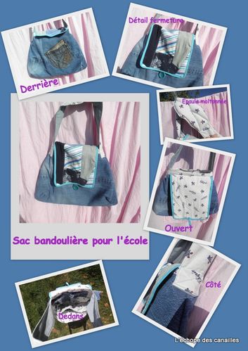 Sac bandoulière pour l'école