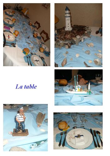 Table entre terre et mer