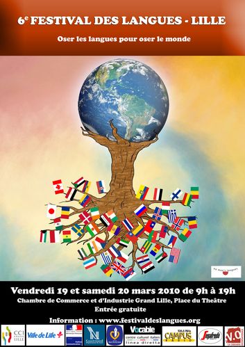 affiche festivaldes Langues2010-lille