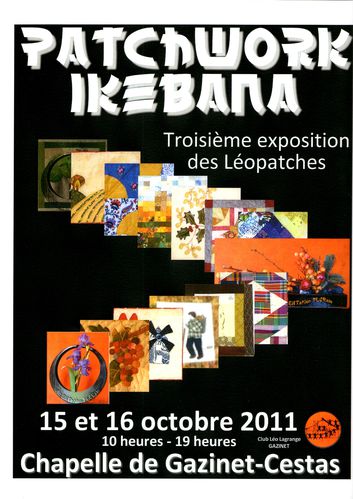 affiche expo patchwork ikébana