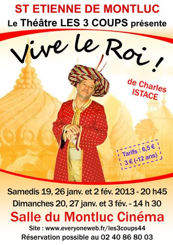 Affiche Vive le roi 2013
