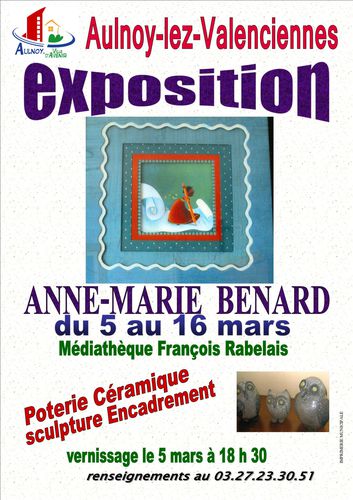 affiche expo anne-marie BENARD MARS 2013