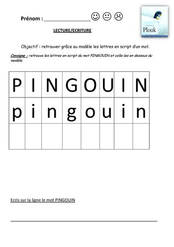 Pingouin en script Page 1