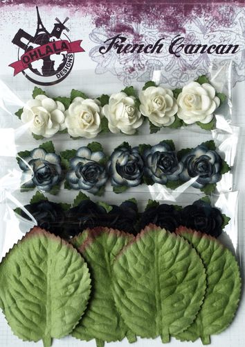 V8A3BK1- Mini Roses Noir