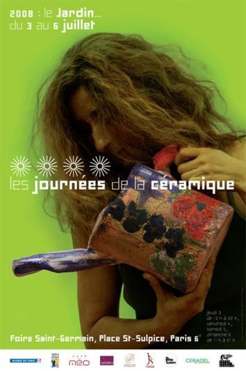 Affiche pour Les Journées de la Céramique 2008, Place Saint-Sulpice, Paris 6e