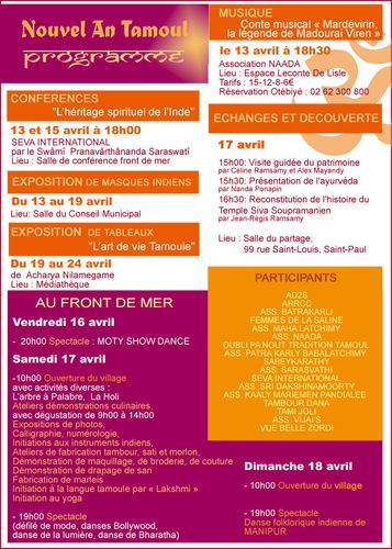 programme nouvel an tamoul