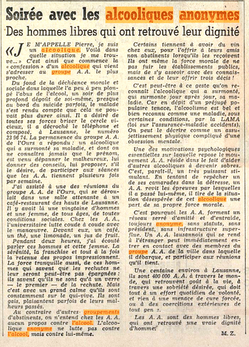 HISTOIRE 934 feuille d'avis de lausanne 21 06 1967
