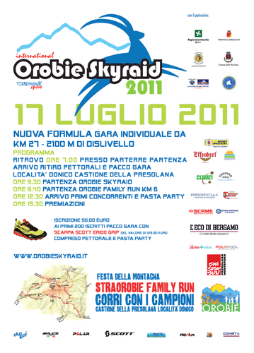 locandina orobie skyraid 2011 x l'eco