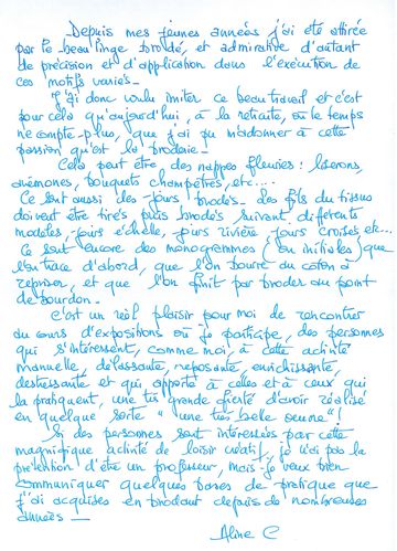 Aline texte