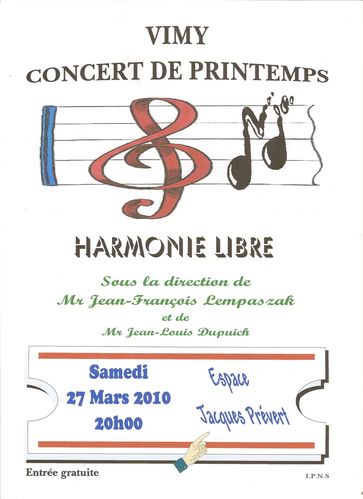 affiche concert 2010