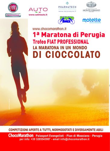 Maratona di Perugia Chocomarathon 2014 - Trofeo FIAT Professional (1^ ed.). Iscrizioni a pioggia per l'evento umbro