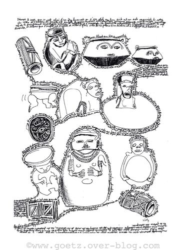 Blog-carnet de croquis musée (art grec), dessin de Goetz