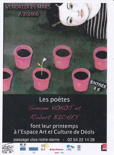 Affiche poésie Déols printemps 2010