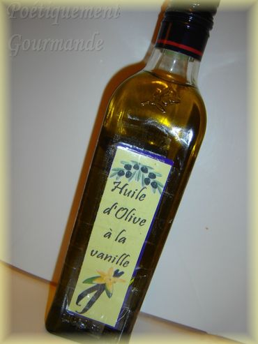huile d'olive à la vanille