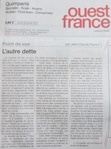 004r Edito Ouest-France JC Pierre 30-08-12