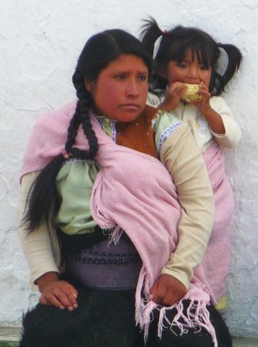 San Juan Chamula Mère et enfant
