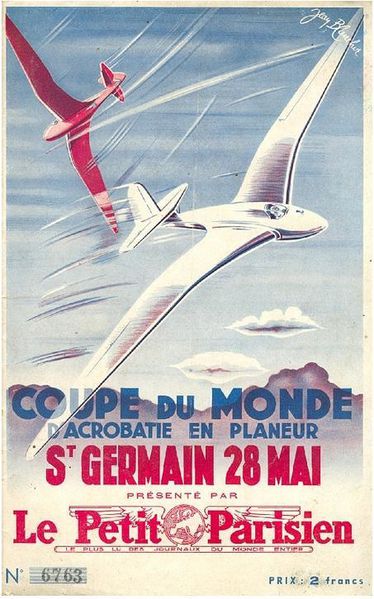 Coupe du monde d'acrobatie en planeur : St Germain, 28 mai 1938