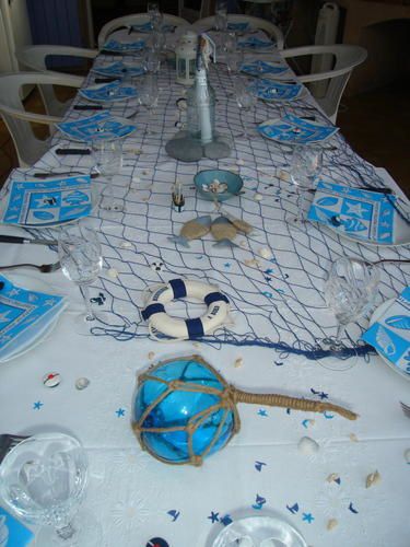 decoration de table theme mer