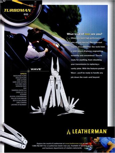 Leatherman Ad Popular Science jul 2003