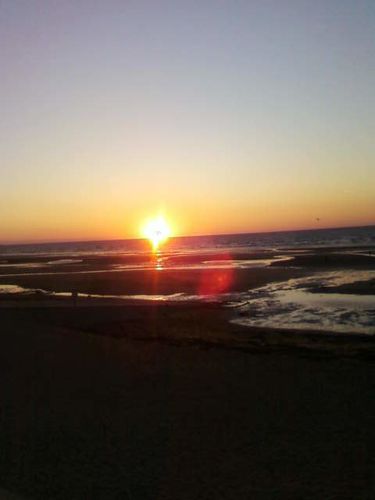 coucher de soleil Cabourg