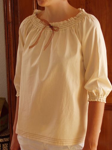 Blouse à coulisse