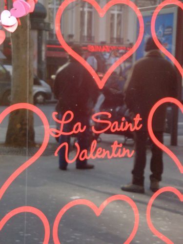 Saint-Valentin coeur vitrine 8705
