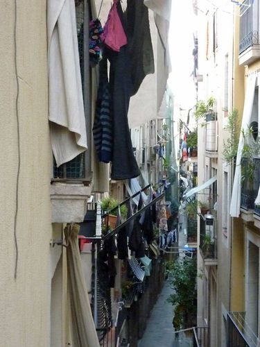Carrer Sant Pere Mitja vue du balcon