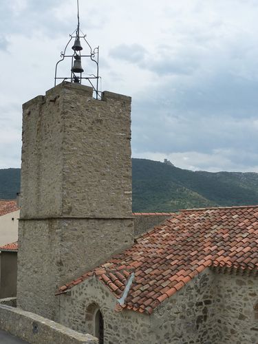 Cucugnan Eglise et château de Quéribus