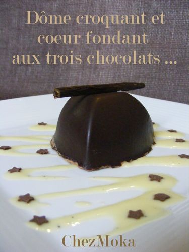 Coques trois chocolats