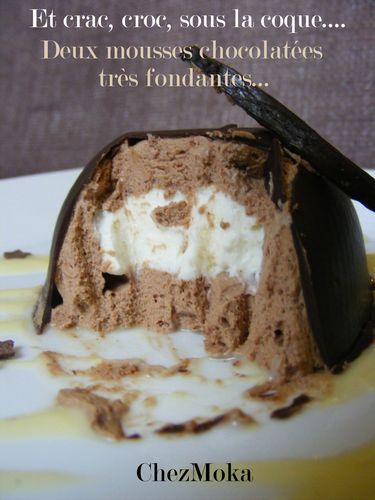 Dôme chocolaté en coque