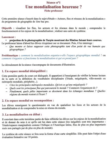 MONDIALISATION 6