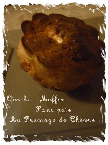 quiche muffin sans pate au fromage de chèvre