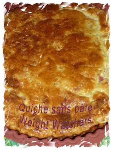 quiche sans pate ww