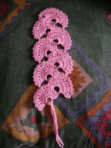 marque pages de Gisèle en crochet