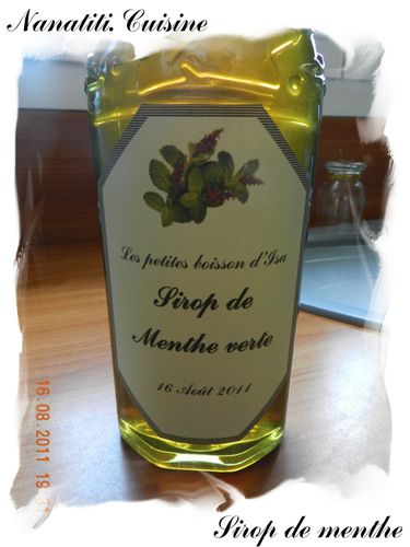 sirop de menthe