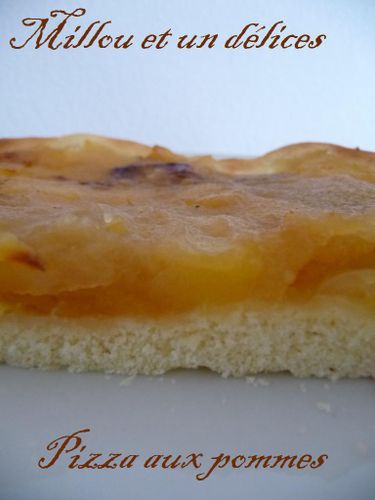 Pizza aux pommes de Millou Pizza aux pommes de Millou et un délices