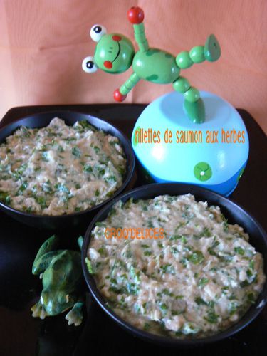 Rillettes de saumon aux herbes