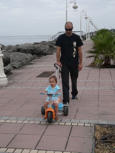 Promenade en bord de mer