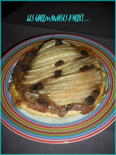tarte poires marron