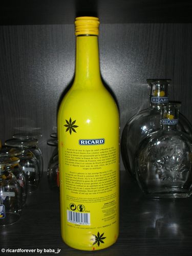 Bouteille Ricard Edition 2007 Verso