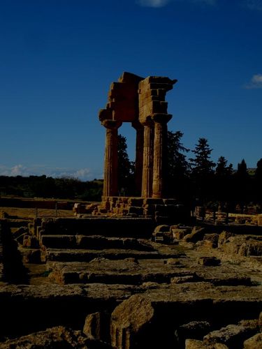 2-Sicile-agrigente-le temple-de castor-et-Pollux