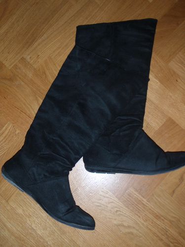 bottes noires plates