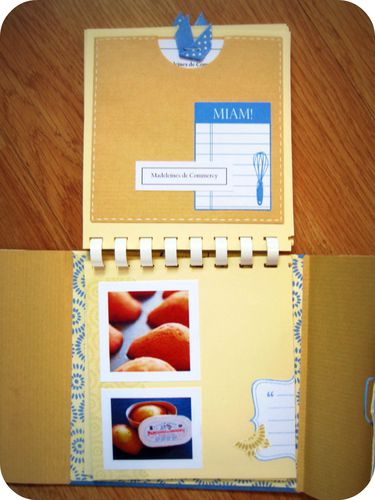 Scrap Inès Album Gatronomie cuisine Lorraine beige bleu (8