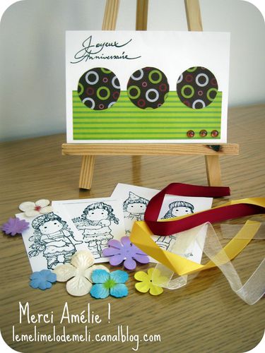 Carte Amélie pour Scrap Inès Anniversaire