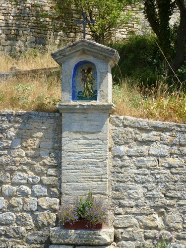 Oratoire à la Vierge Noire du Barroux restauré par Monsieur D'aigremond.