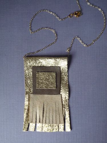 collier navajos cuir finish