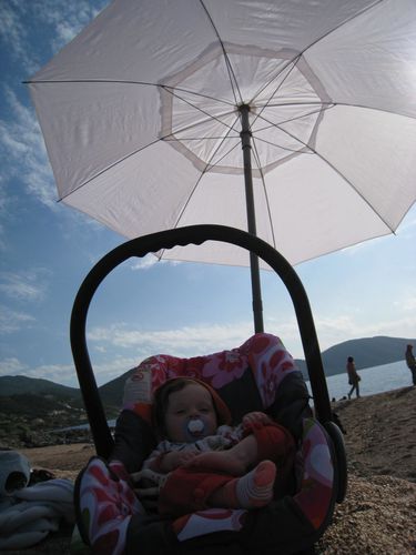 La Muse sous le parasol