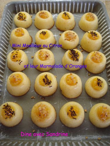 Mini moelleux au citron et marmelade d'oranges 9